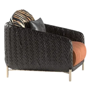 Armchair 3d model texturing end result elabhouse.com