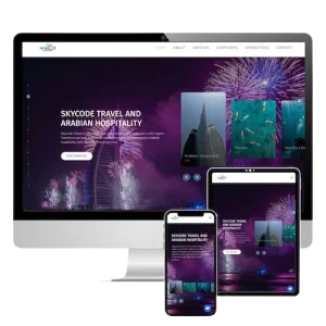 Skycode travel custom ux/ui designed website