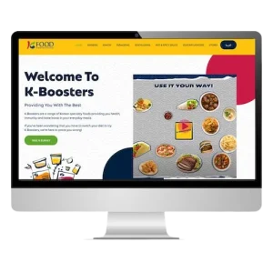 K Food microsite custom designed, custom build microsite project